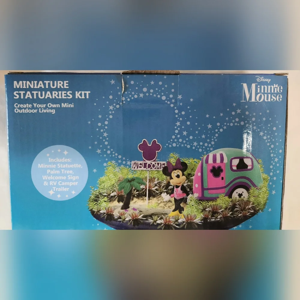 Disney Mickey Mouse and Minnie Mouse Miniature Statuaries Kits NEW